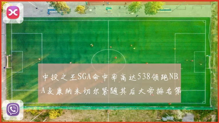 中投之王SGA命中率高达538领跑NBA麦康纳米切尔紧随其后大帝排名第七